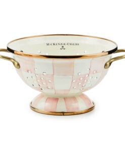Mackenzie-Childs Rosy Check Small Colander