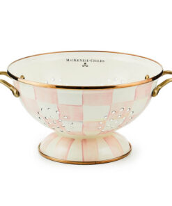 Mackenzie-Childs Rosy Check Large Colander