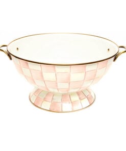 Mackenzie-Childs Rosy Check Everything Bowl