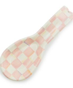 Mackenzie-Childs Rosy Check Spoon Rest