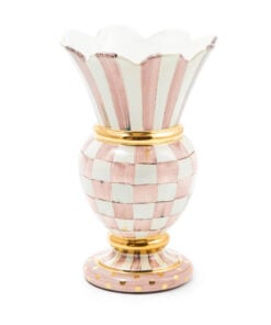 Mackenzie-Childs - Rosy Check Ceramic Great Vase