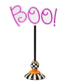 Mackenzie-Childs - Pedestal Illuminated Neon Boo Sign