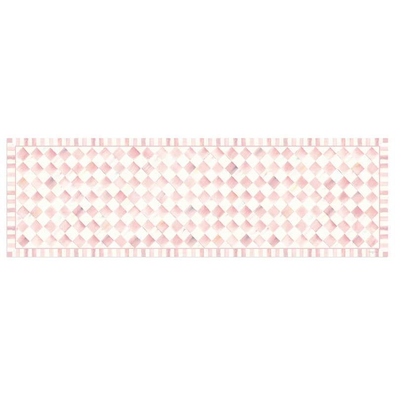 Mackenzie-Childs - Rosy Check 2'6" X 8' Runner Floor Mat