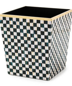 Mackenzie-Childs - Courtly Check Lacquer Waste Bin
