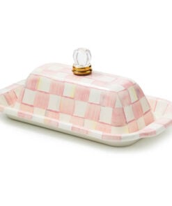 Mackenzie-Childs - Rosy Check Butter Box