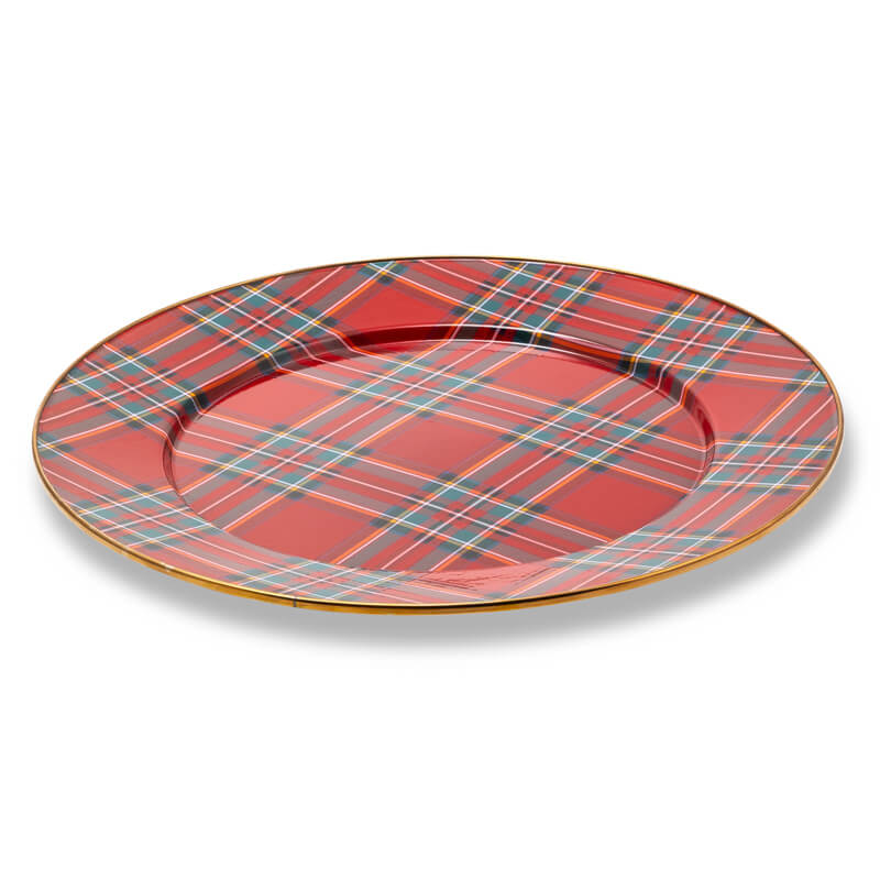 MacKenzie-Childs - Tartastic Enamel - Salad Dessert Plate Red main image 0