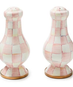Mackenzie-Childs - Rosy Check Large Salt & Pepper Shakers