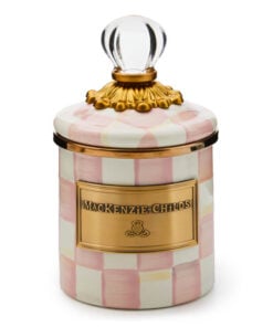 Mackenzie-Childs - Rosy Check Mini Canister