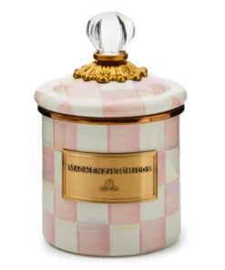 Mackenzie-Childs - Rosy Check Demi Canister