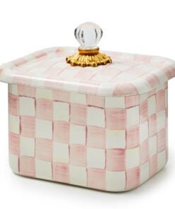 Mackenzie-Childs - Rosy Check Recipe Box