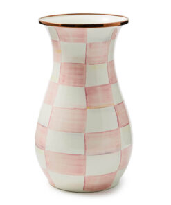 Mackenzie-Childs - Rosy Check Tall Vase