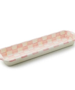 Mackenzie-Childs - Rosy Check Baguette Dish