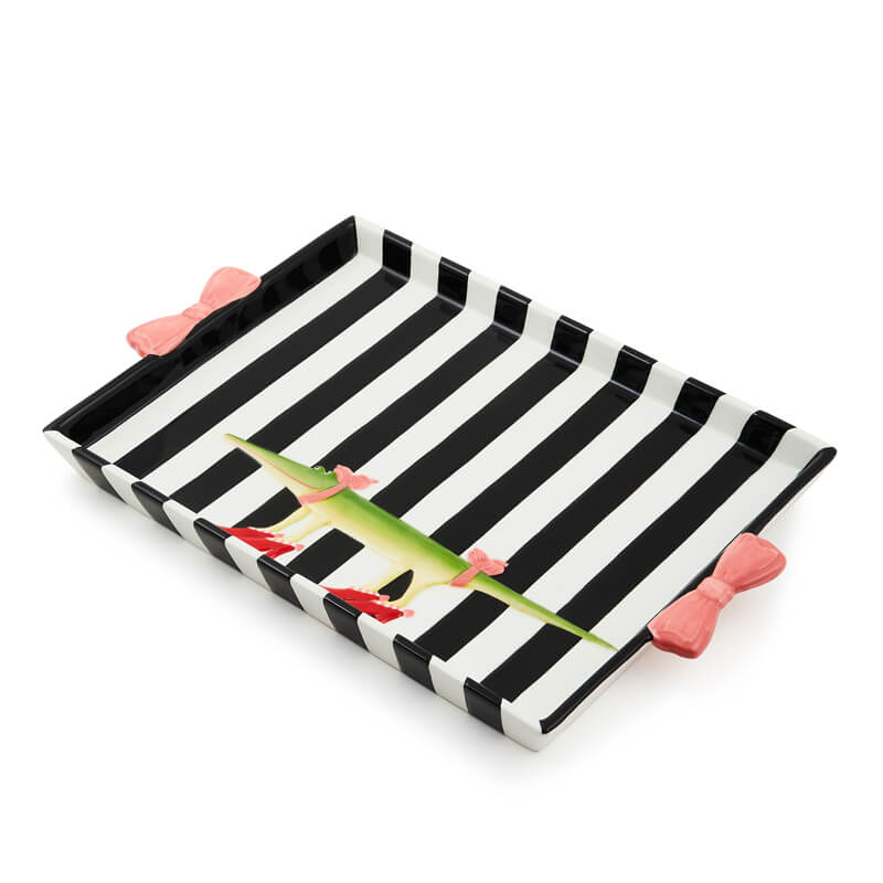 MacKenzie-Childs Patience Brewster Gloria Alligator Tray