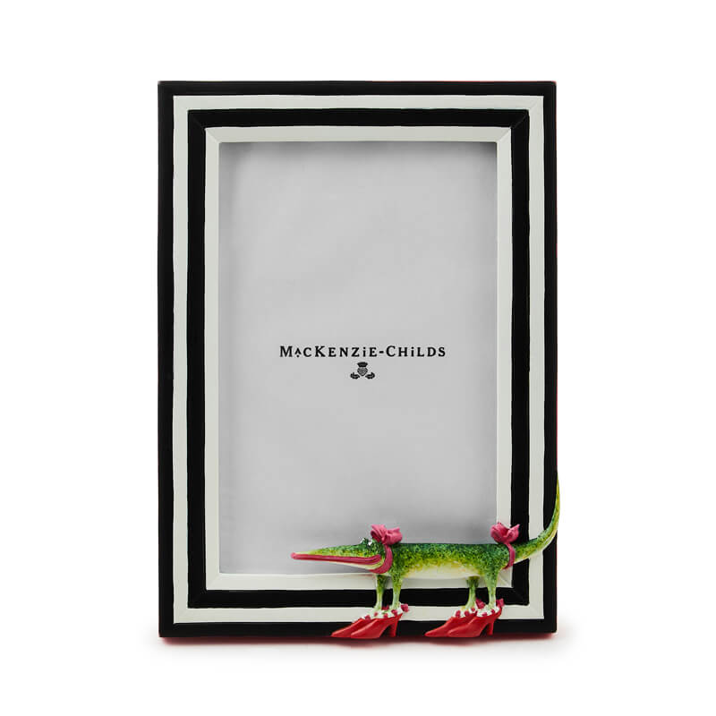 MacKenzie-Childs Patience Brewster Gloria Alligator 5"X7" Frame