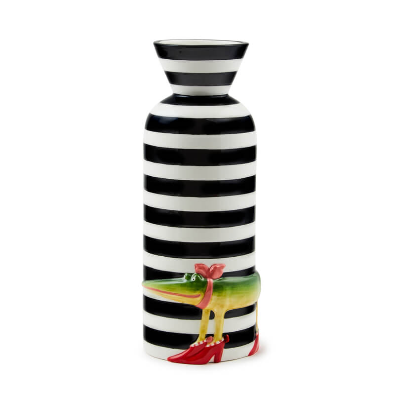 MacKenzie-Childs Patience Brewster Gloria Alligator Vase