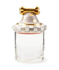 MacKenzie-Childs Sterling Canine Cookie Jar