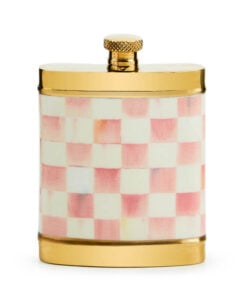 MacKenzie-Childs Rosy Check 3260 Flask