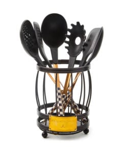 MacKenzie-Childs Courtly Check Utensil Caddy Set