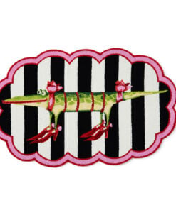 MacKenzie-Childs Patience Brewster Gloria Alligator 4' Scalloped Rug
