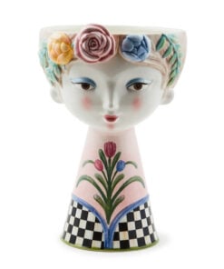 MacKenzie-Childs Rosy Meadow Tall Lady Vase