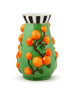 MacKenzie-Childs Tutti Frutti Orange Vase