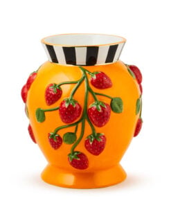 MacKenzie-Childs Tutti Frutti Strawberry Vase