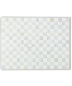 MacKenzie-Childs Sterling Check Glass Cutting Board, Set Of 2