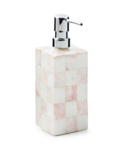 MacKenzie-Childs Rosy Check Capiz Soap Pump
