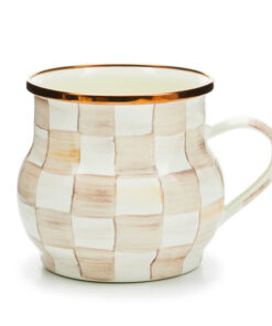 MacKenzie-Childs Mocha Check Mug
