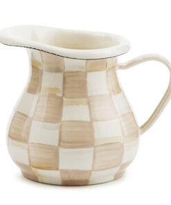 MacKenzie-Childs Mocha Check Creamer