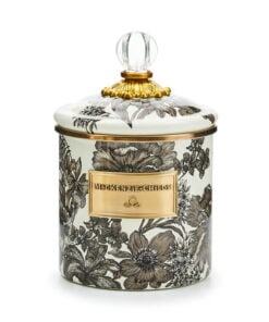 MacKenzie-Childs Sterling English Garden Small Canister