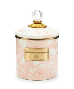 MacKenzie-Childs Rosy English Garden Small Canister