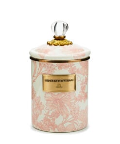 MacKenzie-Childs Rosy English Garden Medium Canister