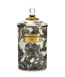 MacKenzie-Childs Sterling English Garden Large Canister