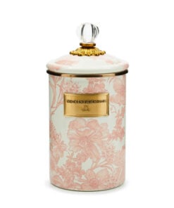 MacKenzie-Childs Rosy English Garden Large Canister