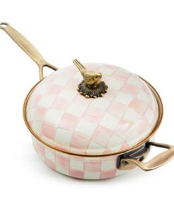 MacKenzie-Childs Rosy Check 3 Qt. Saute Pan