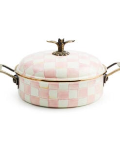 MacKenzie-Childs Rosy Check 5 Qt. Casserole