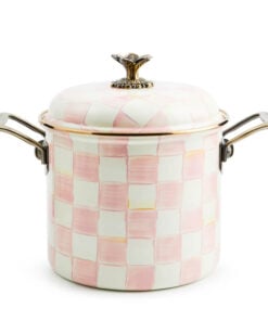 MacKenzie-Childs Rosy Check 7 Qt. Stockpot