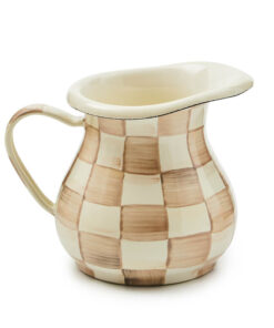 MacKenzie-Childs Mocha Check Little Creamer