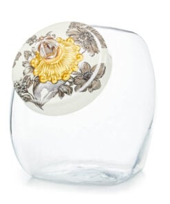 MacKenzie-Childs Sweets Jar With Sterling English Garden Lid