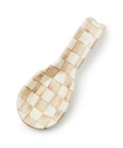 MacKenzie-Childs Mocha Check Spoon Rest