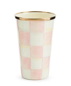 MacKenzie-Childs Rosy Check 10 Ounce Tumbler