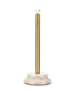 MacKenzie-Childs Rosy Check Toilet Tissue Storage
