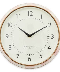 MacKenzie-Childs Rosy Check School Wall Clock