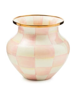 MacKenzie-Childs Rosy Check Vase