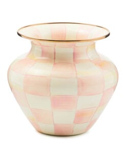 MacKenzie-Childs Rosy Check Large Vase
