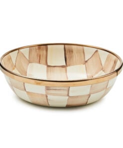 MacKenzie-Childs Mocha Check Relish Dish