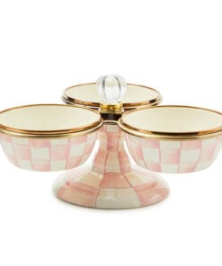 MacKenzie-Childs Rosy Check Triplicity