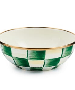 MacKenzie-Childs Emerald Check Everyday Bowl