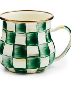 MacKenzie-Childs Emerald Check Mug